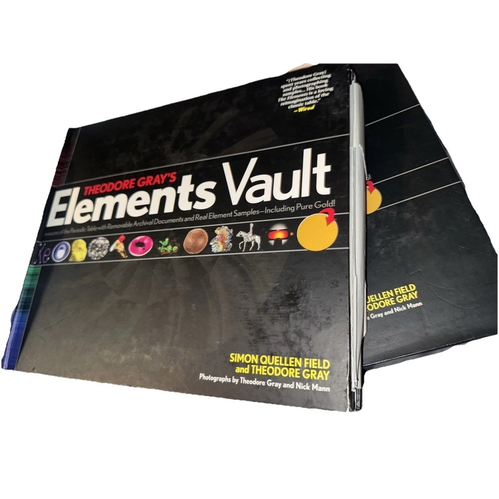 Theodore Gray's Elements Vault Treasures of the Periodic Table W/ Elements Cards